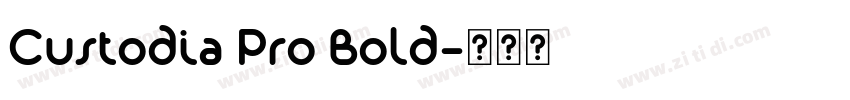 Custodia Pro Bold字体转换